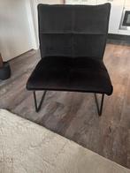 Zwarte velvet fauteuil Bronx71, Ophalen, Zo goed als nieuw, Minder dan 75 cm, 50 tot 75 cm