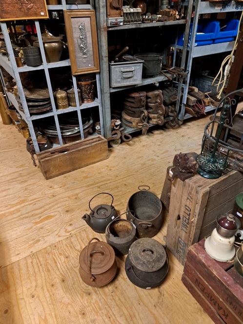 oude lijmpotten, Antiek en Kunst, Antiek | Gereedschap en Instrumenten, Ophalen of Verzenden