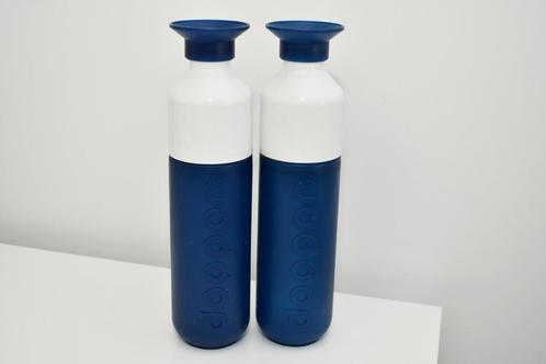 Twee Dopper flessen, kleur Cosmic Storm, in prima staat, Sport en Fitness, Bidons, Gebruikt, Ophalen of Verzenden