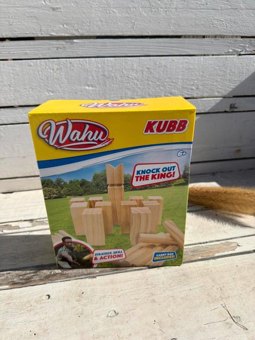Kubb Knock-Out out THE KING, Hobby en Vrije tijd, Gezelschapsspellen | Overige, Nieuw, Ophalen of Verzenden