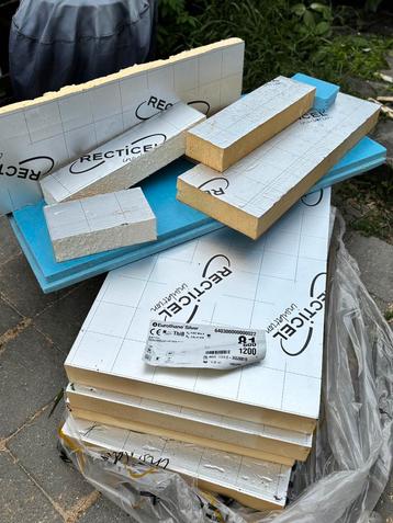4 Recticel (3.65) platen en restmateriaal beschikbaar voor biedingen