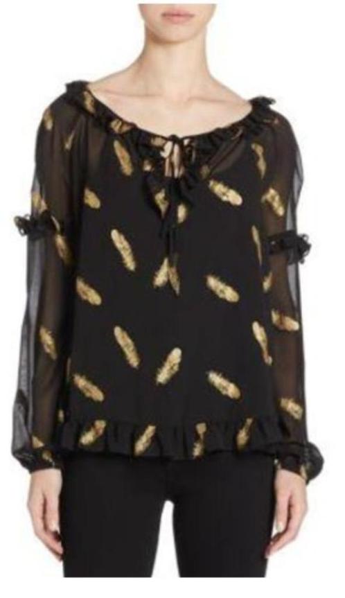 The Kooples zwarte blouse maat 2 - medium Nieuw, Kleding | Dames, Blouses en Tunieken, Nieuw, Maat 38/40 (M), Zwart, Verzenden