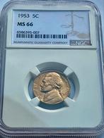 5 cent 1953 NGC ms66, Postzegels en Munten, Munten | Amerika, Ophalen of Verzenden, Losse munt, Noord-Amerika