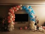 Gender reveal balonnen boog blauw, wit en roos, Zo goed als nieuw, Ophalen