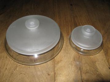 Leerdam vintage koekschaal + bonbonschaaltje beschikbaar voor biedingen