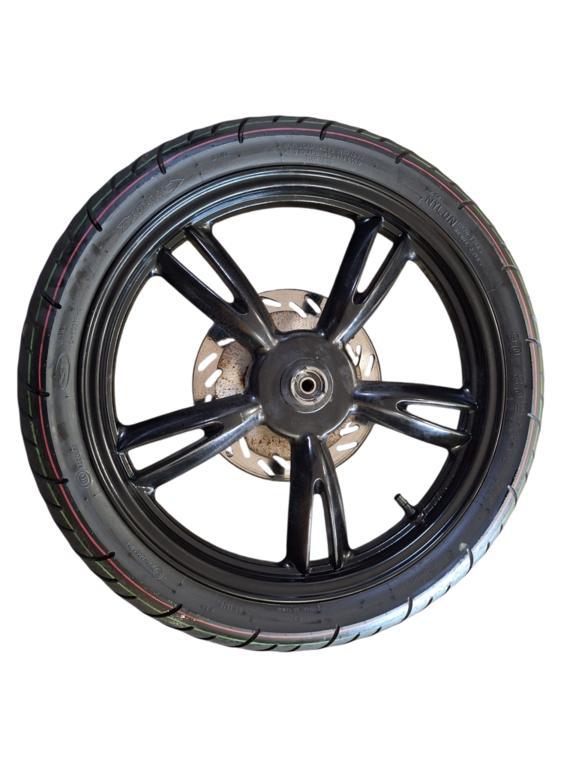 Voorband voorvelg remschijf origineel Peugeot Tweet, Fietsen en Brommers, Brommeronderdelen | Scooters, Gebruikt, Peugeot, Ophalen of Verzenden