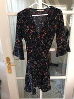 SALE 🛍️ bloemen jurk ‘My Jewellery’ overslag 34/36 XS/S, My Jewellery, Zwart, Ophalen of Verzenden, Zo goed als nieuw