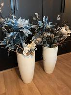 2 decoratieve bloempotten, Tuin en Terras, Bloempotten, Ophalen, Gebruikt, 40 cm of meer, Rond