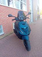 Piaggio Zip 4T Scooter Mat Blauw LED 45km/u (Brom), Ophalen, Overige modellen, Maximaal 45 km/u, Zo goed als nieuw