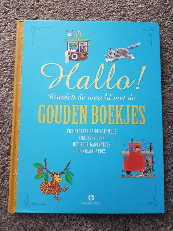 Boek : Hallo! ... Ontdek de wereld met de Gouden Boekjes, Boeken, Kinderboeken | Jeugd | onder 10 jaar, Zo goed als nieuw, Fictie algemeen