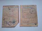 2 distributie stamkaarten bonkaarten wo2 Utrecht, Ophalen of Verzenden, Landmacht, Nederland