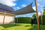 Schaduwdoek 4x5m met bevestigingsset, Tuin en Terras, Schaduwdoeken, Ophalen, Zo goed als nieuw