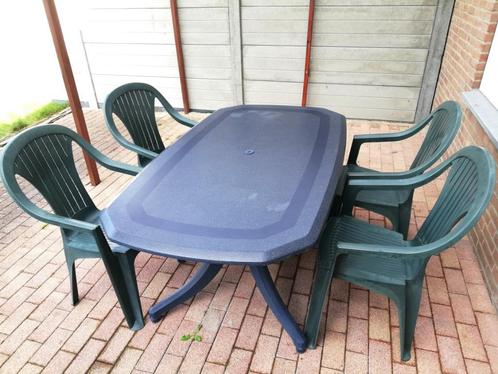 Stevige tuintafel – demonteerbaar voor transport, Tuin en Terras, Tuintafels, Gebruikt, Rechthoekig, Ophalen