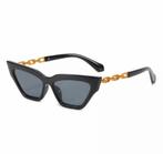 Nieuwe Zonnebril zwart met goud, Sieraden, Tassen en Uiterlijk, Zonnebrillen en Brillen | Dames, Nieuw, Overige merken, Ophalen of Verzenden