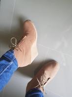 Gevoerde Sleehak enkellaarzen met veters maat 40/41, Primark, Ophalen of Verzenden, Zo goed als nieuw