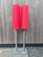 2 Rode Staande Lampen - Zo Goed Als Nieuw, Huis en Inrichting, Ophalen, Zo goed als nieuw, Metaal, Modern