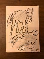 Jan Sierhuis - Paardenstudie, Ophalen of Verzenden