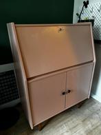 Secretaire kastje jaren 60/70 roze, Ophalen, Gebruikt, Jaren 60/70