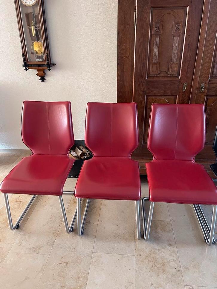 Bree's New World Eetkamerstoelen - Set van 6, Huis en Inrichting, Stoelen, Gebruikt, Vijf, Zes of meer stoelen, Leer, Overige kleuren