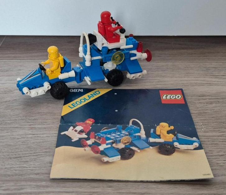 Lego 6874 Moon Rover met boekje, Kinderen en Baby's, Speelgoed | Duplo en Lego, Gebruikt, Lego, Complete set, Ophalen of Verzenden