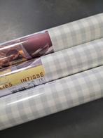 3 rol Onszelf ruitjesbehang grijs voor 20,00, Verzenden, Nieuw, Materiaal