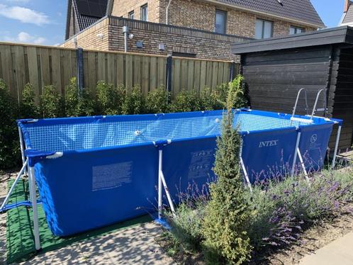 Zwembad, Tuin en Terras, Zwembaden, Gebruikt, Opzetzwembad, 80 tot 120 cm, 400 cm of meer, 200 tot 300 cm, Rechthoekig, Ophalen