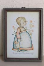 Tekening meisje door Berta Hummel. Ca. jaren '40, Ophalen of Verzenden