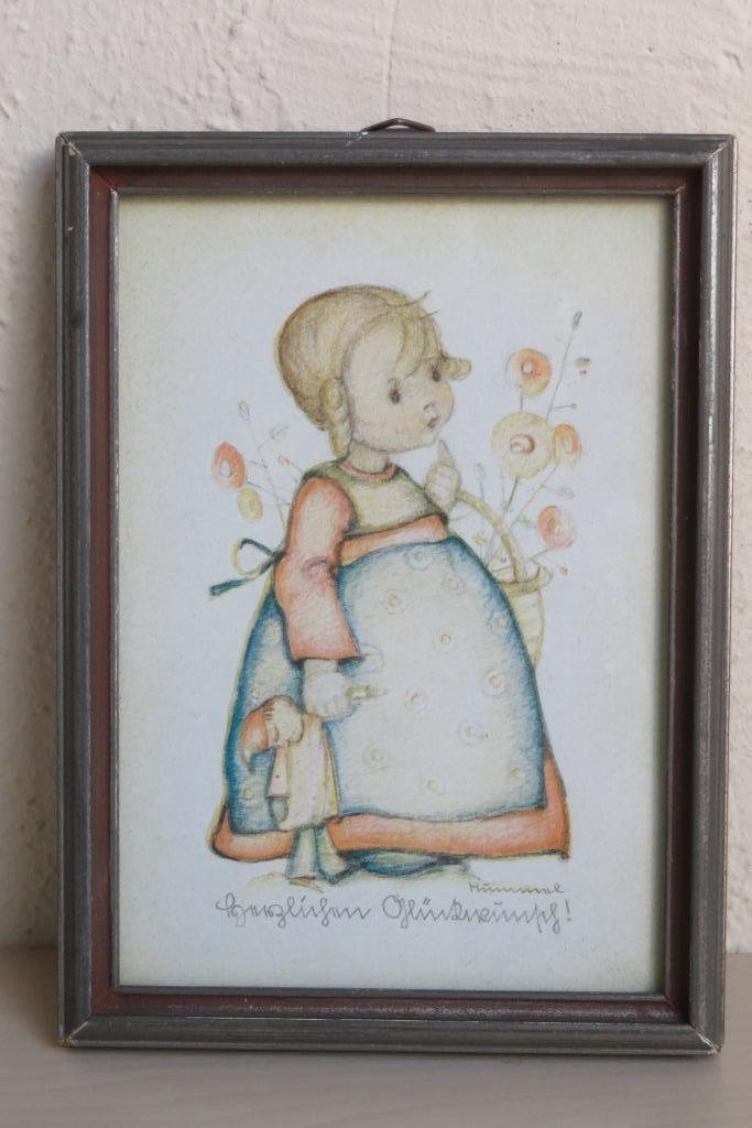 Tekening meisje door Berta Hummel. Ca. jaren '40, Antiek en Kunst, Kunst | Overige Kunst, Ophalen of Verzenden