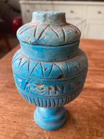 Handgemaakt Egyptisch keramiek vaasje potje urn, Ophalen of Verzenden