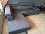 Antraciet grijze stoffen hoekbank, Huis en Inrichting, Banken | Bankstellen, Ophalen, Gebruikt, Hoekbank, Vierpersoons of meer