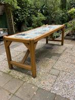 Tuintafel, Tuin en Terras, Ophalen of Verzenden, Gebruikt, Rechthoekig, Overige materialen