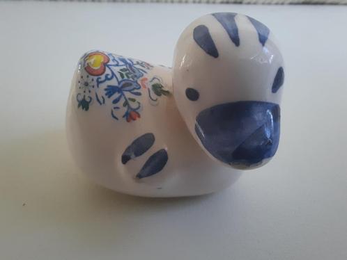 Poolse decoratieve eend vogel – aardewerk/keramiek, Verzamelen, Beelden en Beeldjes, Zo goed als nieuw, Dier, Ophalen of Verzenden