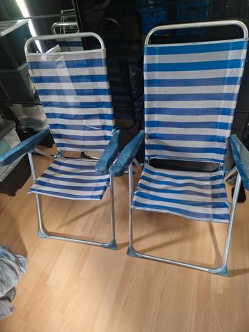 2x campingstoelen - Inklapbaar beschikbaar voor biedingen