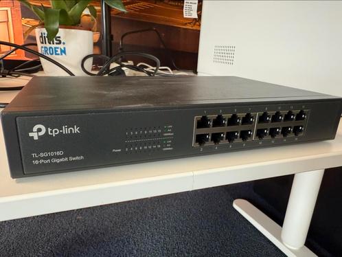 TP-Link TL-SG1016D – 16-Poorts Gigabit Switch, Computers en Software, Netwerk switches, Zo goed als nieuw, Ophalen