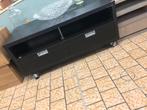 Zwarte tv meubel, Huis en Inrichting, Kasten | Televisiemeubels, Ophalen, Zwart, 50 tot 100 cm, Zo goed als nieuw