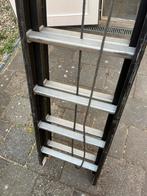 Schuifladder 2 x 16  treden, Doe-het-zelf en Verbouw, Ladders en Trappen, Ophalen of Verzenden, Zo goed als nieuw, 4 meter of meer