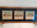 ANTIEKE PRENTEN SCHEVENINGEN IN LIJST, Minder dan 50 cm, Ophalen of Verzenden, Zo goed als nieuw, Schilderij