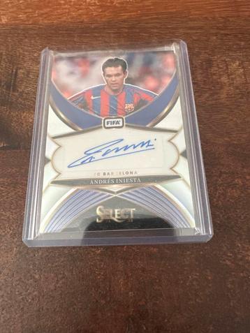 Andres Iniesta Gesigneerde Spelerskaart - FC Barcelona beschikbaar voor biedingen