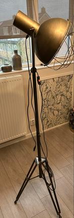 Industriële Stalamp / vloerlamp, Huis en Inrichting, Lampen | Vloerlampen, Ophalen of Verzenden, Gebruikt, Metaal, 150 tot 200 cm
