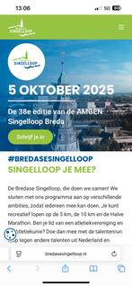 GEZOCHT: Ticket halve marathon Bredase Singelloop, Sport en Fitness, Loopsport en Atletiek, Ophalen of Verzenden, Nieuw, Overige typen