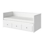 IKEA HEMNES bed+ 2 matrassen, Ophalen, Wit, Tweepersoons, Zo goed als nieuw