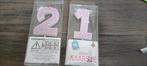 cijfer kaarsjes 21 jaar, Ophalen of Verzenden, Nieuw, Versiering, Verjaardag