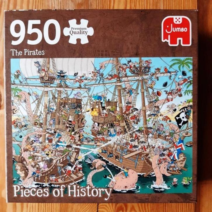 Pieces of History, The Pirates, compleet met poster, Hobby en Vrije tijd, Denksport en Puzzels, Zo goed als nieuw, Legpuzzel, 500 t/m 1500 stukjes