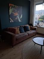 Leren bank gratis, Huis en Inrichting, Banken | Bankstellen, Ophalen, 250 tot 300 cm, Gebruikt, Driepersoons