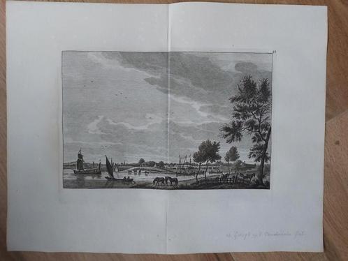 42 / Panderden Pandersche gat > Unieke kopergravure, Antiek en Kunst, Kunst | Etsen en Gravures, Ophalen of Verzenden