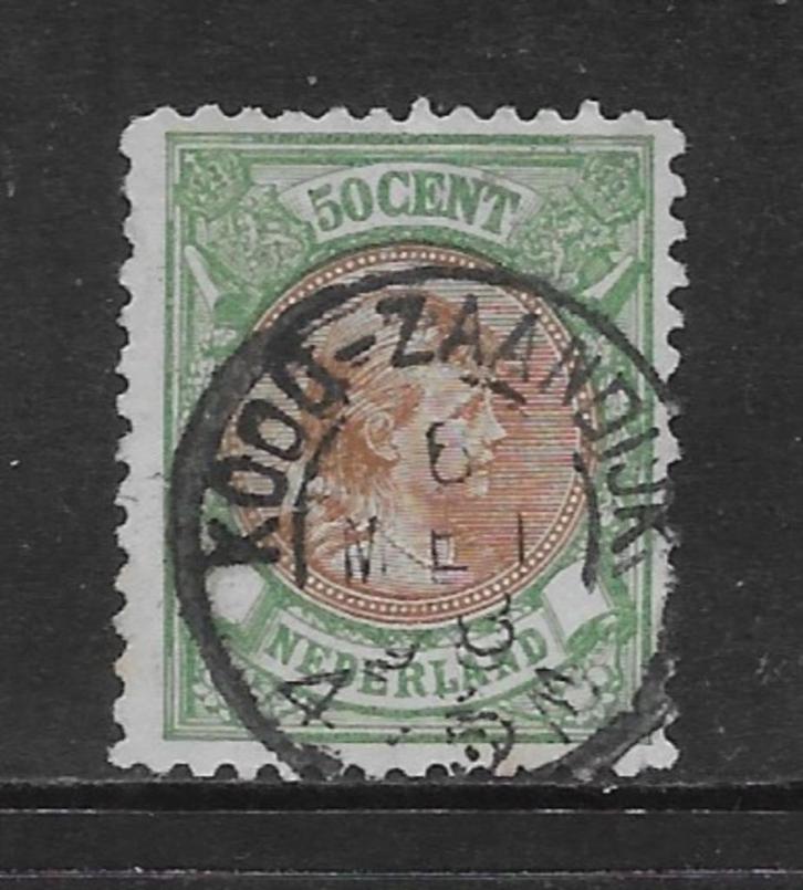 1893-96, Prises Wilhelmina 50 ct [45] (K2510), Postzegels en Munten, Postzegels | Nederland, Gestempeld, T/m 1940, Ophalen of Verzenden