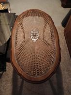 Prachtige notenhouten salontafel met glasplaat - 160x60, Gebruikt, Glas, 150 tot 200 cm, Modern