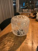 Lamp met schuifknop - Wit panter design, Huis en Inrichting, Lampen | Tafellampen, Ophalen, Zo goed als nieuw, Glas