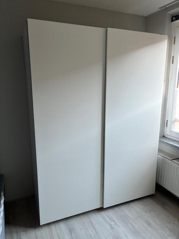 Witte Pax kast 150x201 cm met schuifdeuren, zelf demonteren!, Huis en Inrichting, Kasten | Kledingkasten, Gebruikt, 200 cm of meer