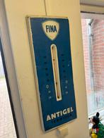 Vintage Fina Antigel Thermidor Thermometer, Verzamelen, Merken en Reclamevoorwerpen, Reclamebord, Gebruikt, ., Ophalen of Verzenden